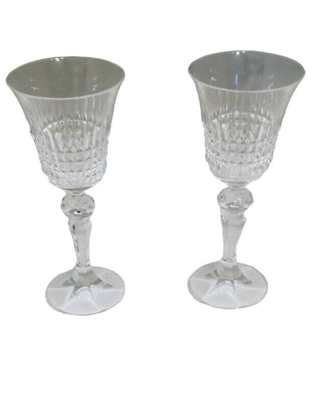 2x  Stratford Bohemia Crystal Crystalex 6” Cordial Goblet Glass